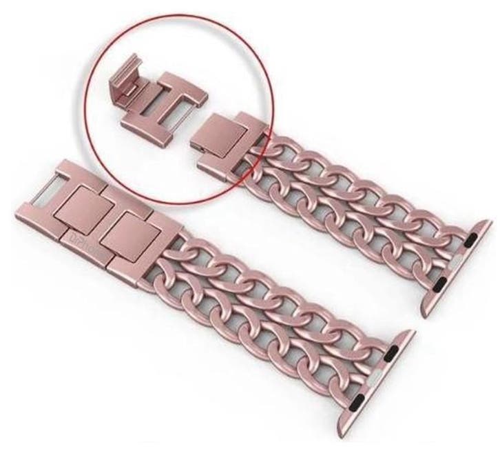 DrPhone KRL - Ketting Armband - Horlogeband - RVS Metalen, Bijoux, Sacs & Beauté, Montres connectées, Envoi