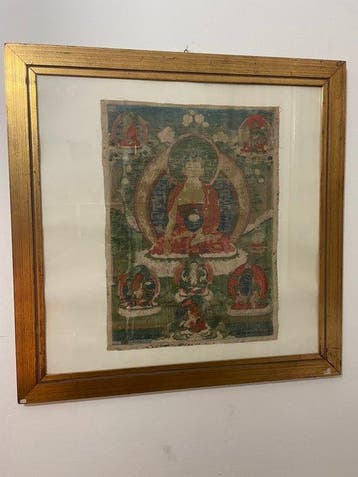 Thangka van Boeddha Shakyamuni - Tibet - het begin van de