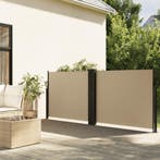 vidaXL Windscherm uittrekbaar 140x1000 cm beige, Jardin & Terrasse, Verzenden