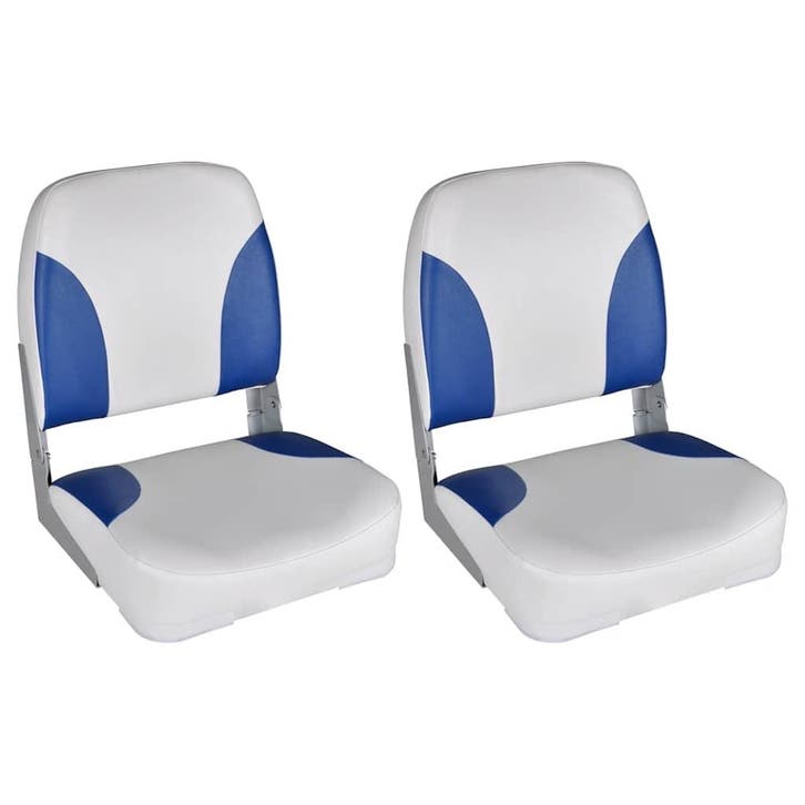 vidaXL Bootstoelen 2 st inklapbare rugleuning 41x36x48 cm, Watersport en Boten, Bootonderdelen, Nieuw, Verzenden