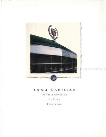 1994 CADILLAC PROGRAMMA BROCHURE ENGELS, Ophalen of Verzenden, Nieuw