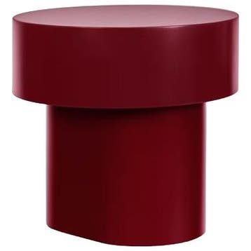 HEM Stump Bijzettafel Rode Wijnlak, 45 tot 60 cm, Gebruikt, Verzenden, Scandinavisch