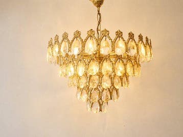 Lamp - Plafondlamp in Empire-stijl / mand – Structuur van