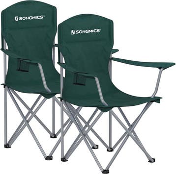 set van 2 campingstoelen - visstoelen - inklapbaar - met, Verzenden, Nieuw