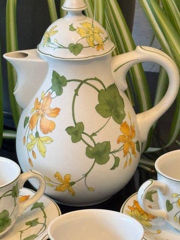 Villeroy & Boch - Service à café (15) - Geranium -, Antiquités & Art