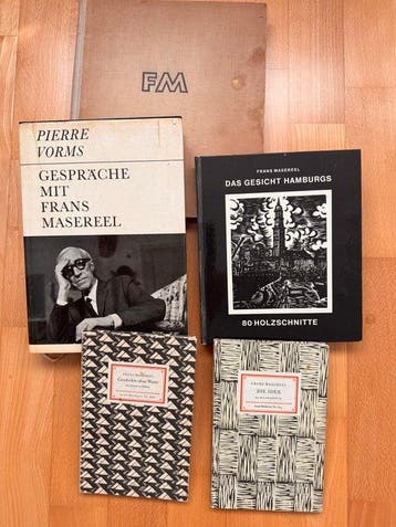 Frans Masereel - Frans Masereel – Sammlung von 5 Büchern –, Antiquités & Art