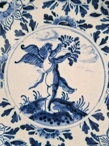 Oud Delft, Nijmegen - R.L. - Assiette murale - modelnummer