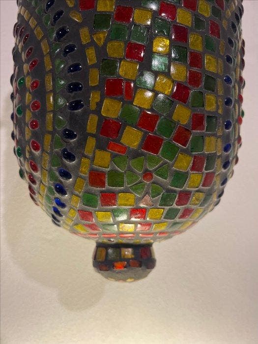 Lampe à suspendre - Vitrail, Antiquités & Art, Art | Objets design