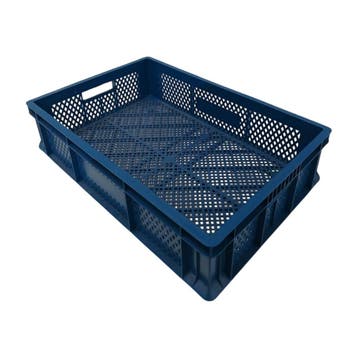Stapelkrat 600x400x150 mm euronorm blauw pp nieuw, Ophalen of Verzenden