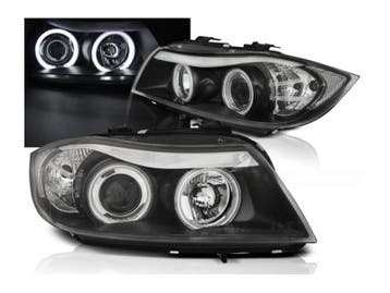 CCFL Angel Eyes koplamp Black geschikt voor BMW E90 E91, Verzenden