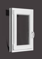 PVC raam draai kiep b60xh80 cm wit, Gevelraam of Ruit, Minder dan 80 cm, 80 tot 120 cm, Nieuw