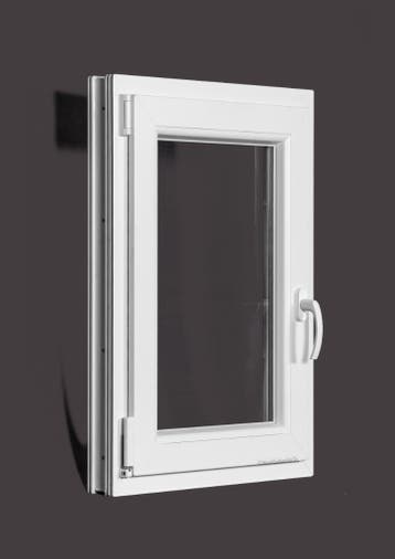 PVC raam draai kiep b60xh80 cm wit, Ophalen of Verzenden, Gevelraam of Ruit