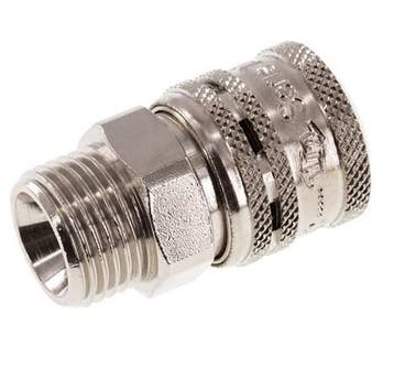 Acier DN 7.2 (Euro) Coupleur aérien de sécurité Embout G 1/2, Bricolage & Construction, Verzenden
