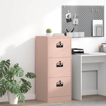 vidaXL Bestandkast Roze 45,5 x 42 x 106,5 cm Koudgewalst, Verzenden