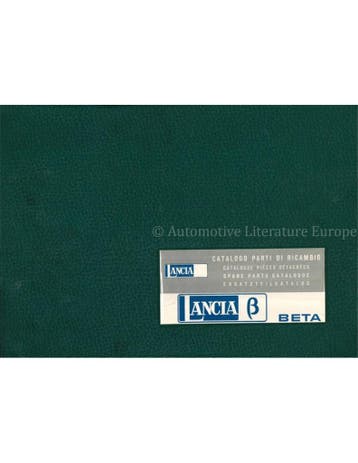 1973 LANCIA BETA SEDAN ONDERDELENBOEK, Autos : Divers, Modes d'emploi & Notices d'utilisation