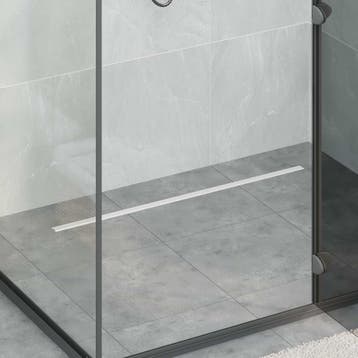 vidaXL 360° Doucheafvoer Met Slim Model zilver 90 cm, Doe-het-zelf en Bouw, Sanitair, Verzenden, Nieuw