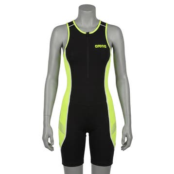 ARENA W REAR ZIP TRISUIT Trisuit Zwart / Groen 1 (AAA), Ophalen of Verzenden, Nieuw