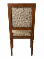 Stoel - hout wandtapijt nagels - Gestoffeerde stoel Louis