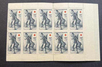 Frankrijk 1955 - Frankrijk carnet Rode Kruis prijs 450€ -, Gestempeld