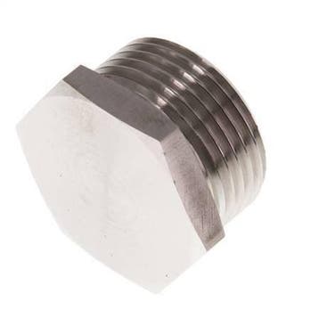 G 1 Bouchon de fermeture en acier inoxydable avec Hexagone, Verzenden