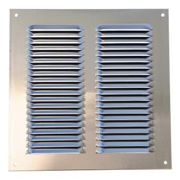 Buitenluchtrooster aluminium 250 x 250mm (1L-2525A), Verzenden