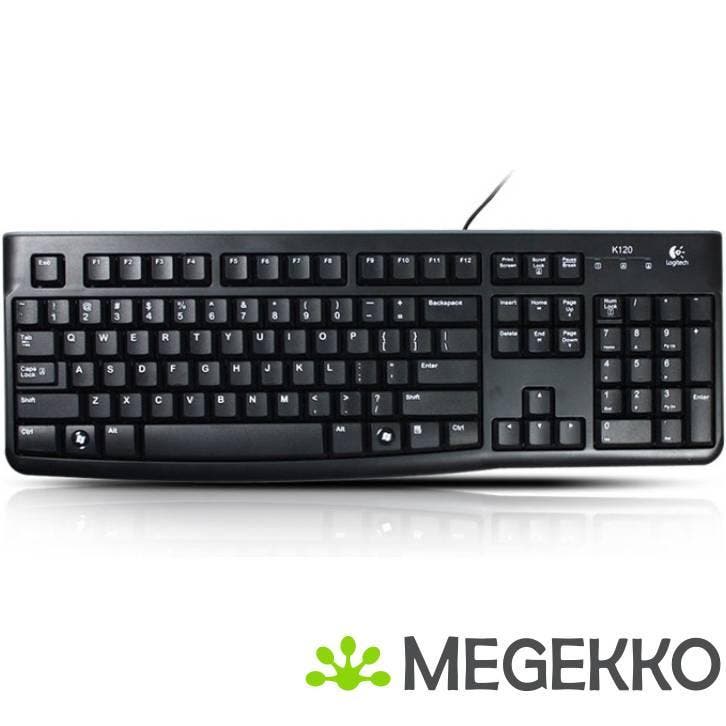 Logitech K120 Business toetsenbord Zwart Azerty Belgisch, Computers en Software, Toetsenborden, Nieuw, Verzenden
