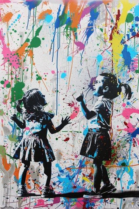 Dine Chanima (XX-XXI) - (XXL) Giant Graffiti Dream Explorers, Antiek en Kunst, Kunst | Designobjecten