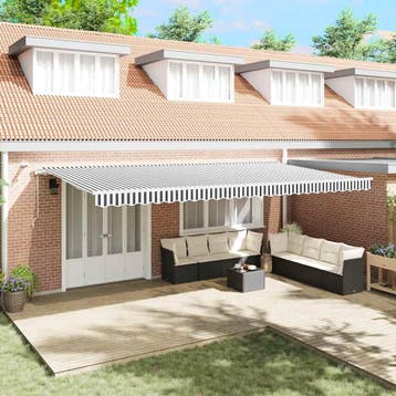 vidaXL Elektrisch zonnescherm met led en sensor 6 x 3 m, Tuin en Terras, Verzenden, Nieuw