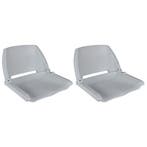 vidaXL Bootstoelen 2 st inklapbare rugleuning 41x51x48 cm, Watersport en Boten, Verzenden, Nieuw