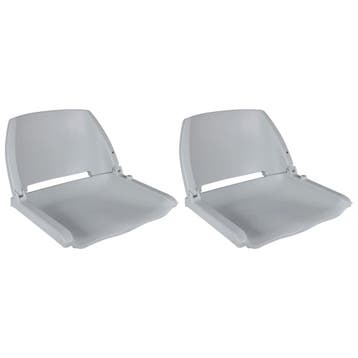 vidaXL Bootstoelen 2 st inklapbare rugleuning 41x51x48 cm, Verzenden, Nieuw