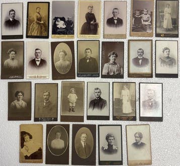 Carte de Visite portraits - Danish photographers - 100 CDV