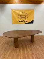 Organische walnoot eettafel – unieke traanvorm - Levering, Ophalen of Verzenden, Nieuw