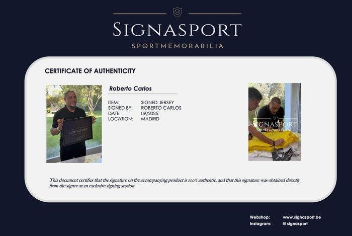 Real Madrid - Football - Roberto Carlos - 2025 - T-shirt, Verzamelen, Overige Verzamelen