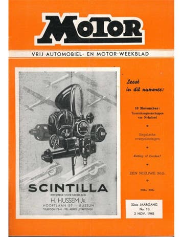 1945 MOTOR MAGAZINE 14 NEDERLANDS, Nieuw