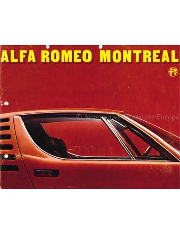 1973 ALFA ROMEO MONTREAL BROCHURE NEDERLANDS, Nieuw
