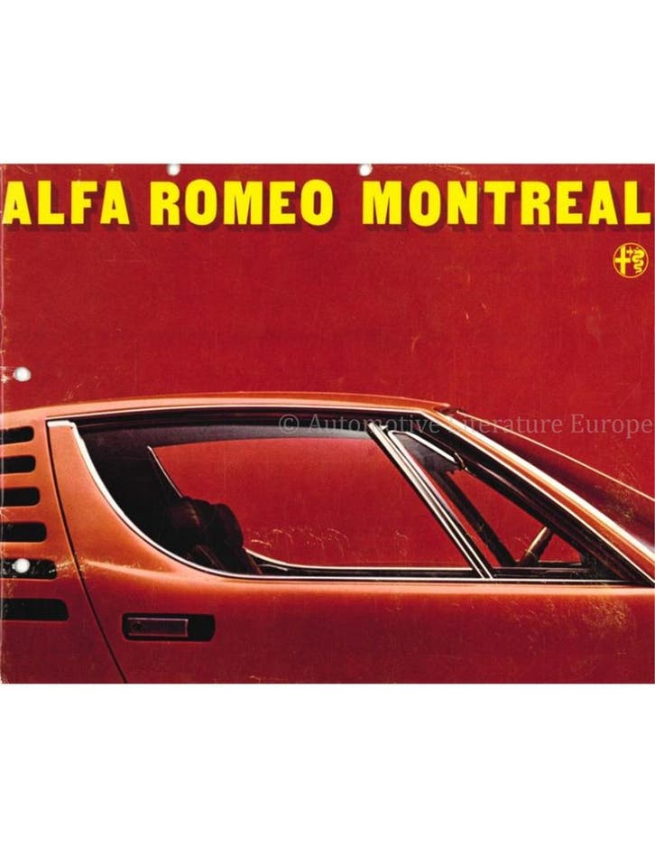 1973 ALFA ROMEO MONTREAL BROCHURE NEDERLANDS, Boeken, Auto's | Folders en Tijdschriften