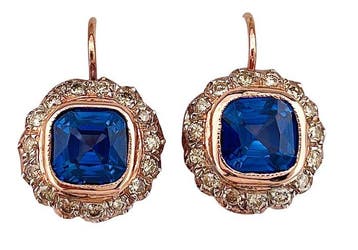 Zonder minimumprijs - Oorbellen - 9 kt. Roségoud, Zilver, Nieuw