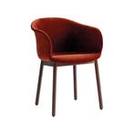 &tradition Elefy Jh31 Armstoel Met Armleuningen In Fluweel, Verzenden, Zo goed als nieuw, Rood, Hollywood Regency