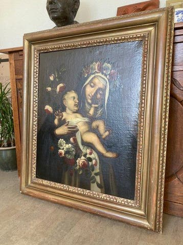Italiaanse school (XVII) - Saint Rose of Lima with the