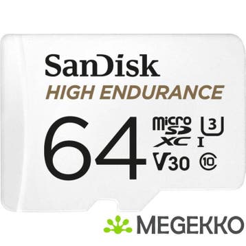 SanDisk High Endurance 64GB MicroSDXC Geheugenkaart, Verzenden, Nieuw