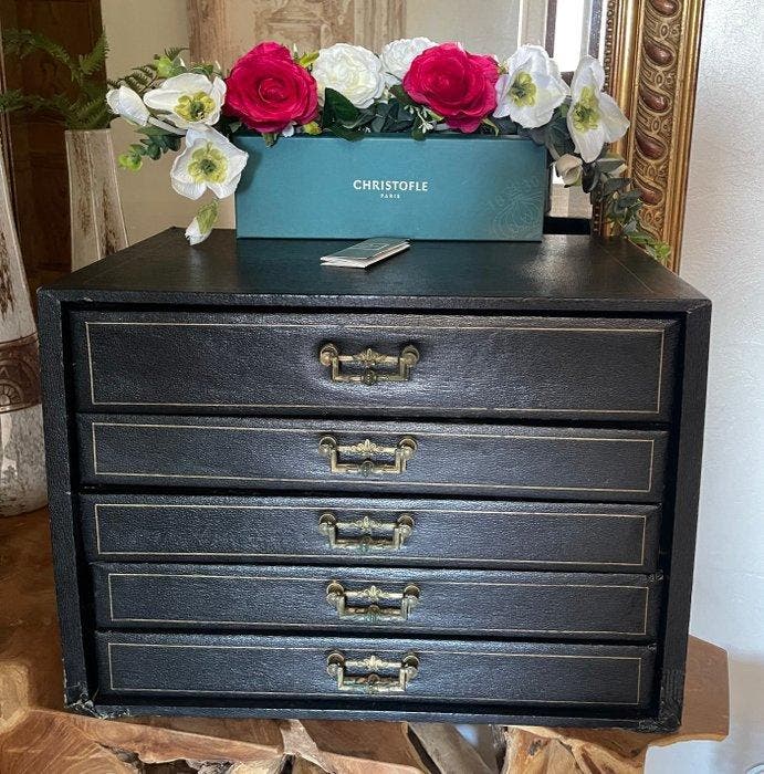 Christofle - Ladekast - Hout, Antiquités & Art, Antiquités | Meubles | Tables