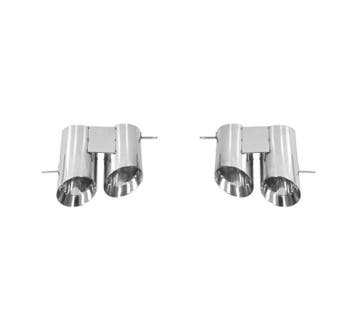 EMBOUTS D´ÉCHAPPEMENT FORD MUSTANG 15-23 LOOK GT500 SILVER, Verzenden