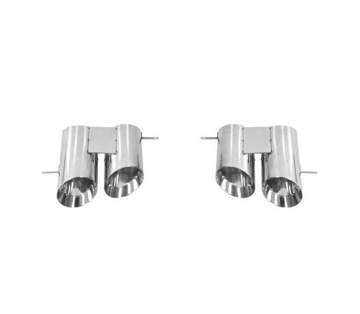 EMBOUTS D´ÉCHAPPEMENT FORD MUSTANG 15-23 LOOK GT500 SILVER, Autos : Pièces & Accessoires, Systèmes d'échappement, Envoi