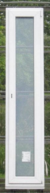 pvc terrasraam , chassis , venster 45 x 224 wit 3dubbel glas, Kunststof, Minder dan 75 cm, Deurkozijn, Nieuw