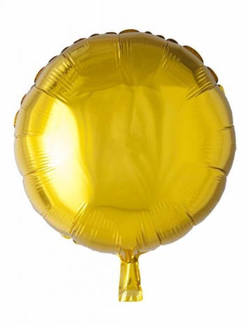 Helium Ballon Rond Goud 46cm leeg, Hobby & Loisirs créatifs, Verzenden