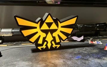 Nintendo Zelda lightbox sign - POS (reclameobject voor, Nieuw