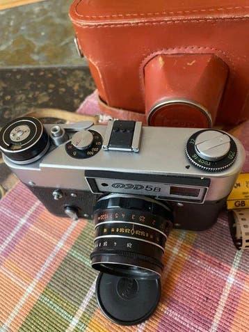 FED 5B + Industar-61 2,8/55mm | Meetzoeker camera (Zonder, Audio, Tv en Foto, Fotocamera's Analoog, Nieuw