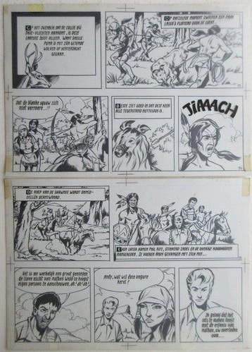 Bessy 85 - Originele pagina (p.24) - De drie vlechten - 1, Nieuw