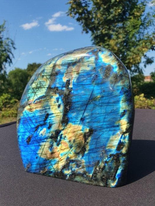 Labradorite de haute qualité éblouissante, bleu électrique,, Collections, Minéraux & Fossiles