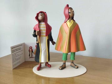 Tintin - Abdallah y Zorrino - Statuette Moulinsart 46015, Nieuw